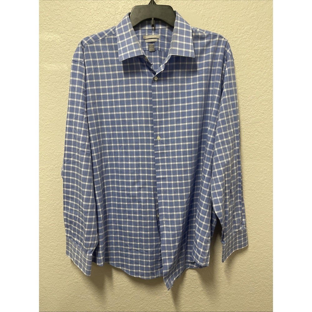 Van Heusen Men's Fitted Shirt Long Sleeve Sz. XL (17-17 1/2 34/35)